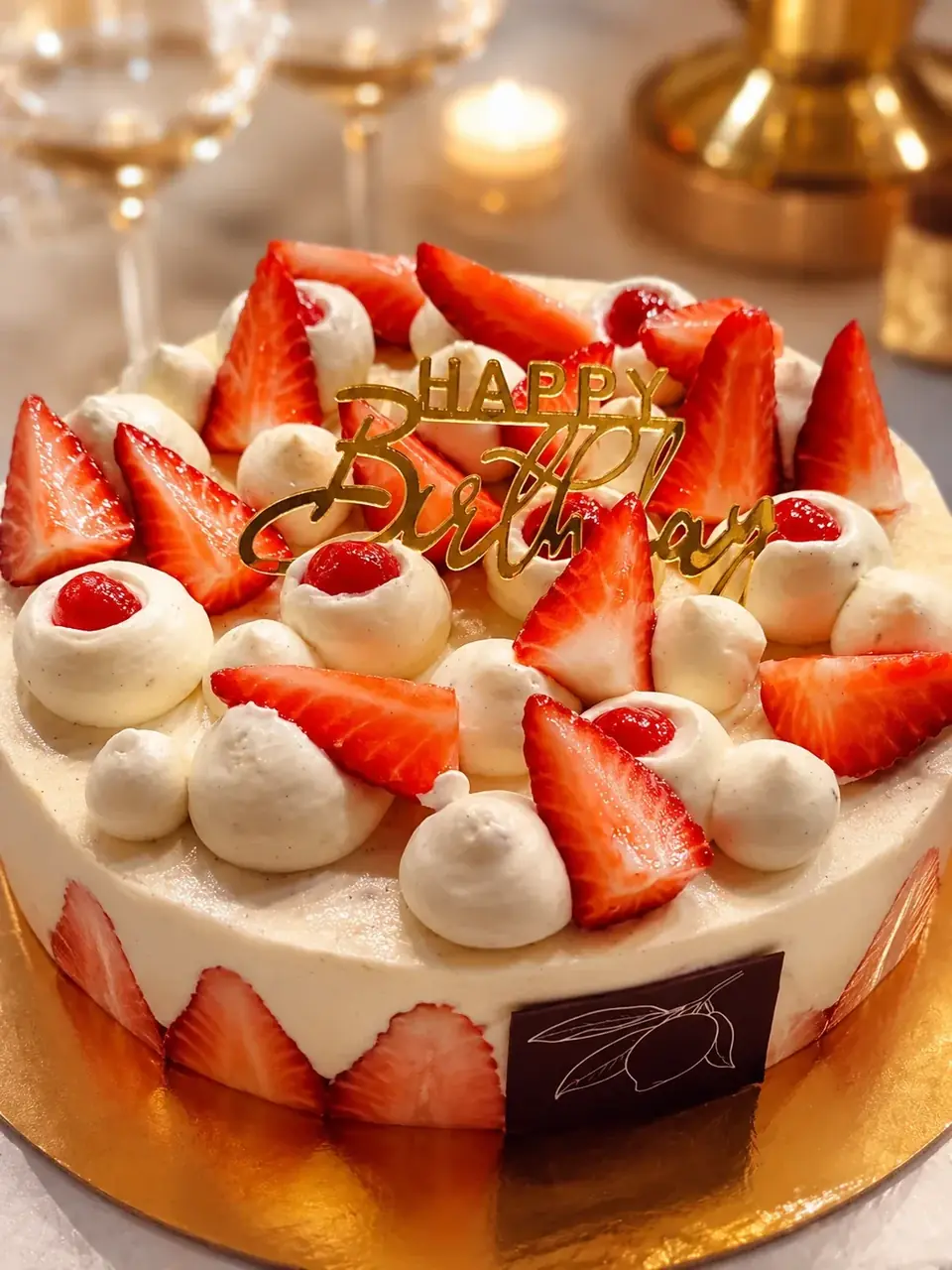 Dessert événementiel Jetlagfood avec fraises et crème