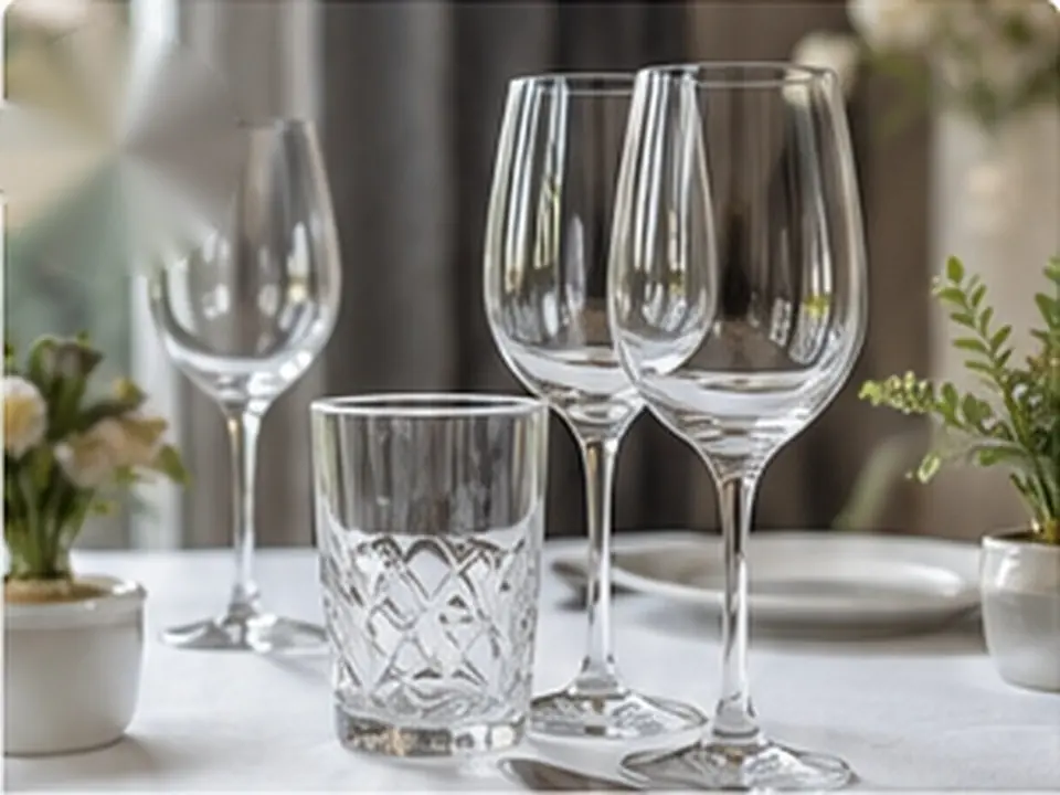 Location de verres à eau et verres à vin pour événement