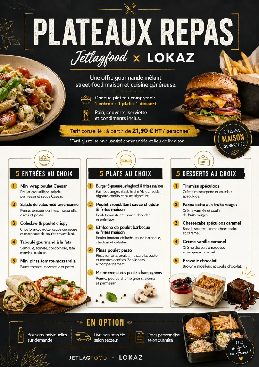 Aperçu Plateaux repas Jetlagfood